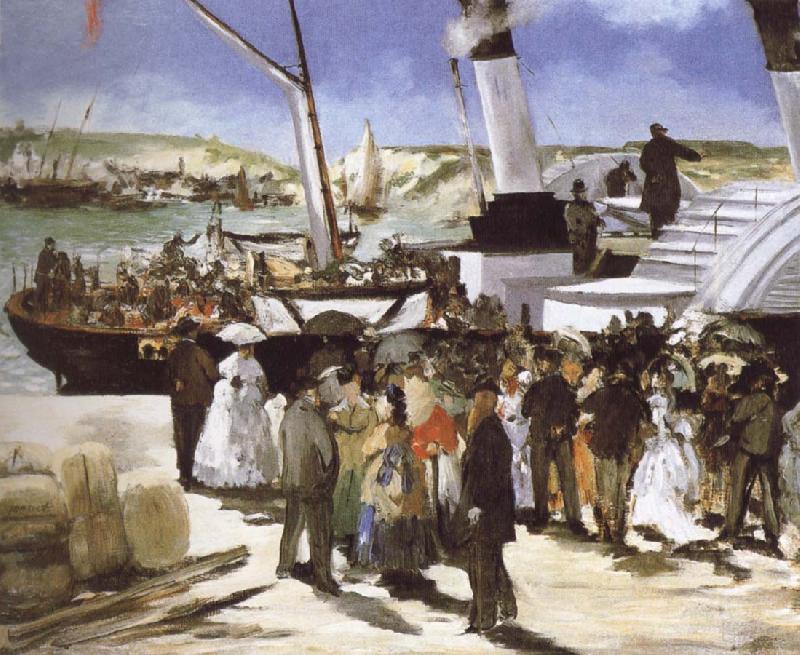 Edouard Manet The Departure of the folkestone Boat Germany oil painting art